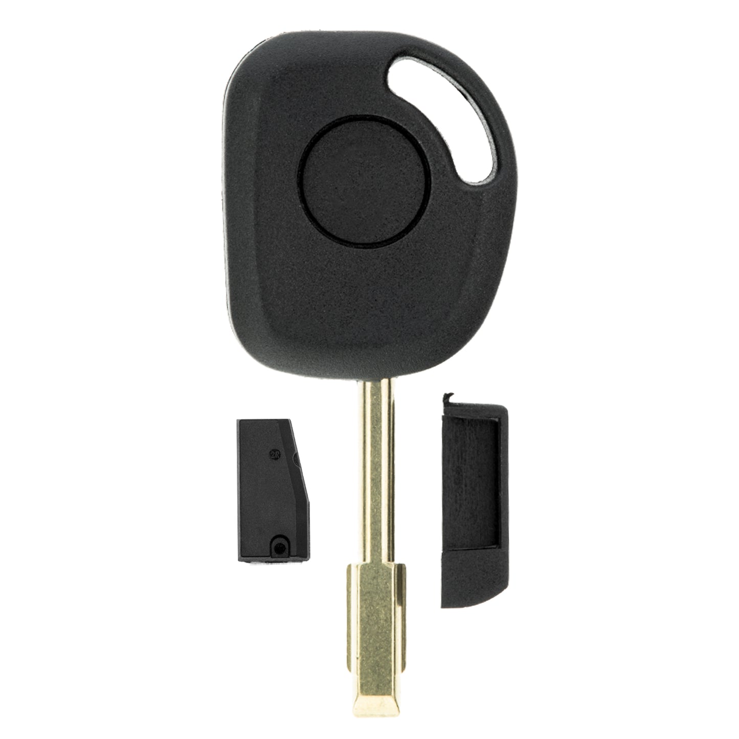 MT-KEY Auto Zünd Schlüssel Rohling FO21 + ID46 Transponder Wegfahrsperre kompatibel mit Jaguar Xj 09-10 Xkr 07-14