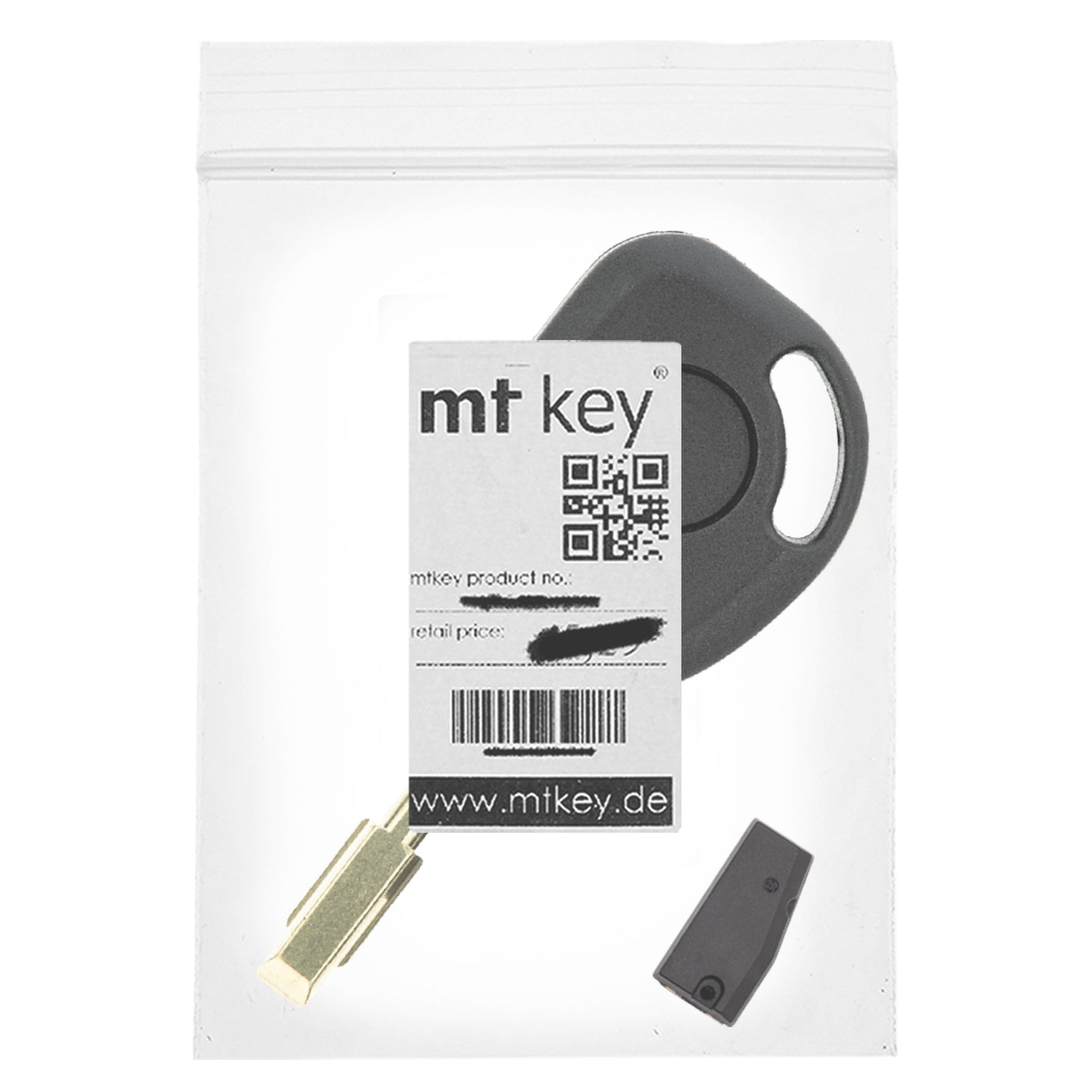 MT-KEY Auto Zünd Schlüssel Rohling FO21 + ID46 Transponder Wegfahrsperre kompatibel mit Jaguar Xj 09-10 Xkr 07-14