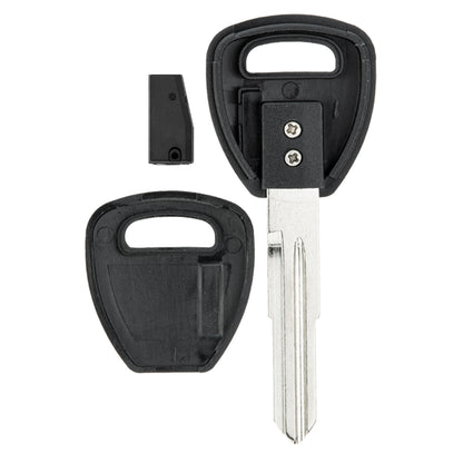 MT-KEY Auto Zünd Schlüssel Rohling HON58R + ID46 Transponder Wegfahrsperre kompatibel mit Honda Gold Wing Ab 01