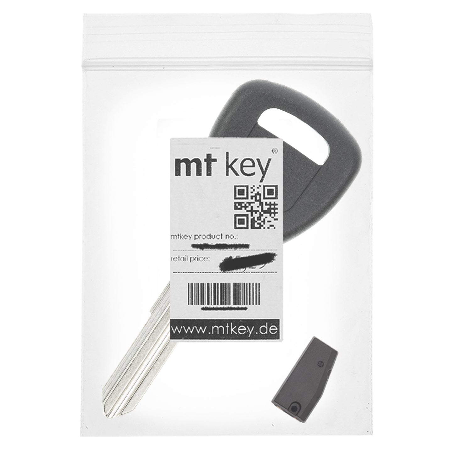 MT-KEY Auto Zünd Schlüssel Rohling HON58R + ID46 Transponder Wegfahrsperre kompatibel mit Honda Gold Wing Ab 01