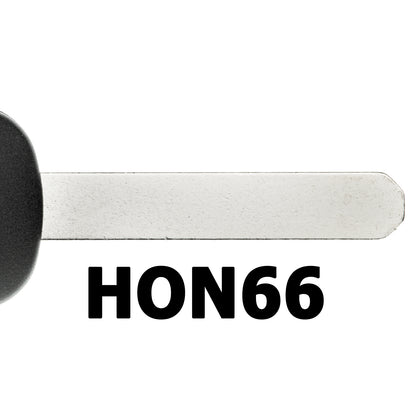 MT-KEY Auto Zünd Schlüssel Rohling HON66 + ID46 Transponder Wegfahrsperre kompatibel mit Acura Csx 06-11 Mdx 07-13 Rdx 07-12 Tl Ab 07 Tsx Ab 07 ZDX 10-12