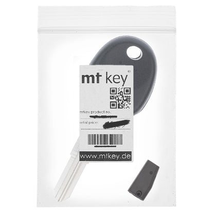 MT-KEY Auto Zünd Schlüssel Rohling HYN6 + ID46 Transponder kompatibel mit Hyundai Accent II III Coupe II Elantra III IV Getz TB I800 Lantra Matrix FC Santa Fe I SM Tucson I JM Kia Sportage II III