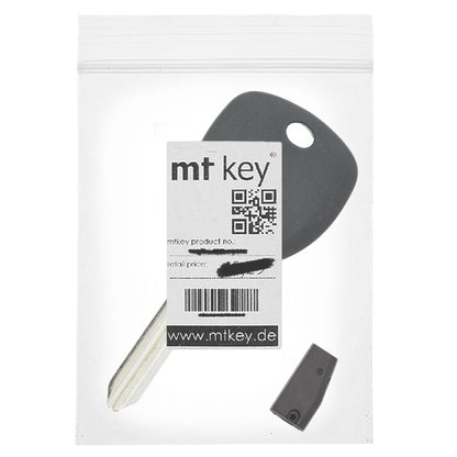 MT-KEY Auto Zünd Schlüssel Rohling HYN14 + ID46 Transponder kompatibel mit Hyundai Elantra IV HD Genesis BK H-1 Bus I10 I PA Imax IX55 EN Santa Fe CM Sonata NF Kia Carens III UN Carnival II Soul I