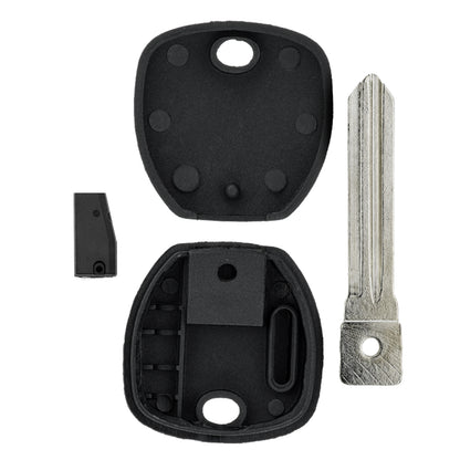 MT-KEY Auto Zünd Schlüssel Rohling HYN14R + ID46 Transponder Wegfahrsperre kompatibel mit Hyundai Tucson II El 09-15