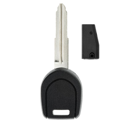 MT-KEY Auto Zünd Schlüssel Rohling MIT8 + ID46 Transponder Wegfahrsperre kompatibel mit Mitsubishi L200 IV Ka/Kb 06-16 Montero 06-15 NatIVa 08-14 Pajero IV V80/V90 07-15 Triton 06-15
