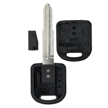 MT-KEY Auto Zünd Schlüssel Rohling SZ11R + ID46 Transponder Wegfahrsperre kompatibel mit Suzuki Grand Vitara II Jt Bis Modellpflege 05-09