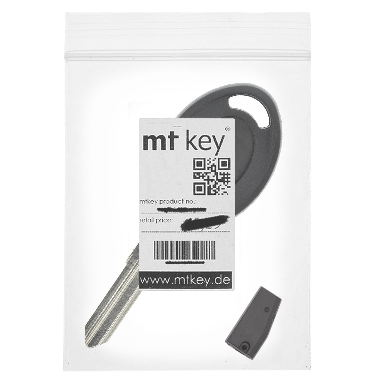 MT-KEY Auto Zünd Schlüssel Rohling TAT1 + ID46 Transponder Wegfahrsperre kompatibel mit Tata Aria Ab 10 Indica Ab 08 Indigo Ab 08 Manza Ab 09