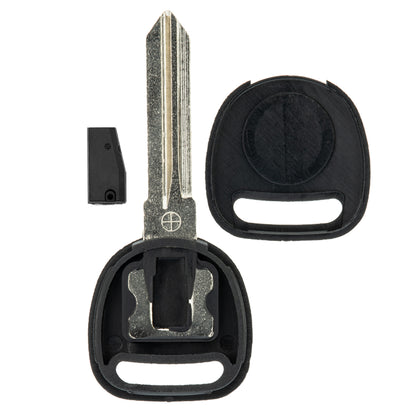 MT-KEY Auto Zünd Schlüssel Rohling B111 + ID46 Transponder Wegfahrsperre kompatibel mit Chevrolet Express 08-19 HHR 05-11 Impala 06-14 Silverado 07-13 Suburban 07-14 Tahoe 07-14 Trailblazer 06-09