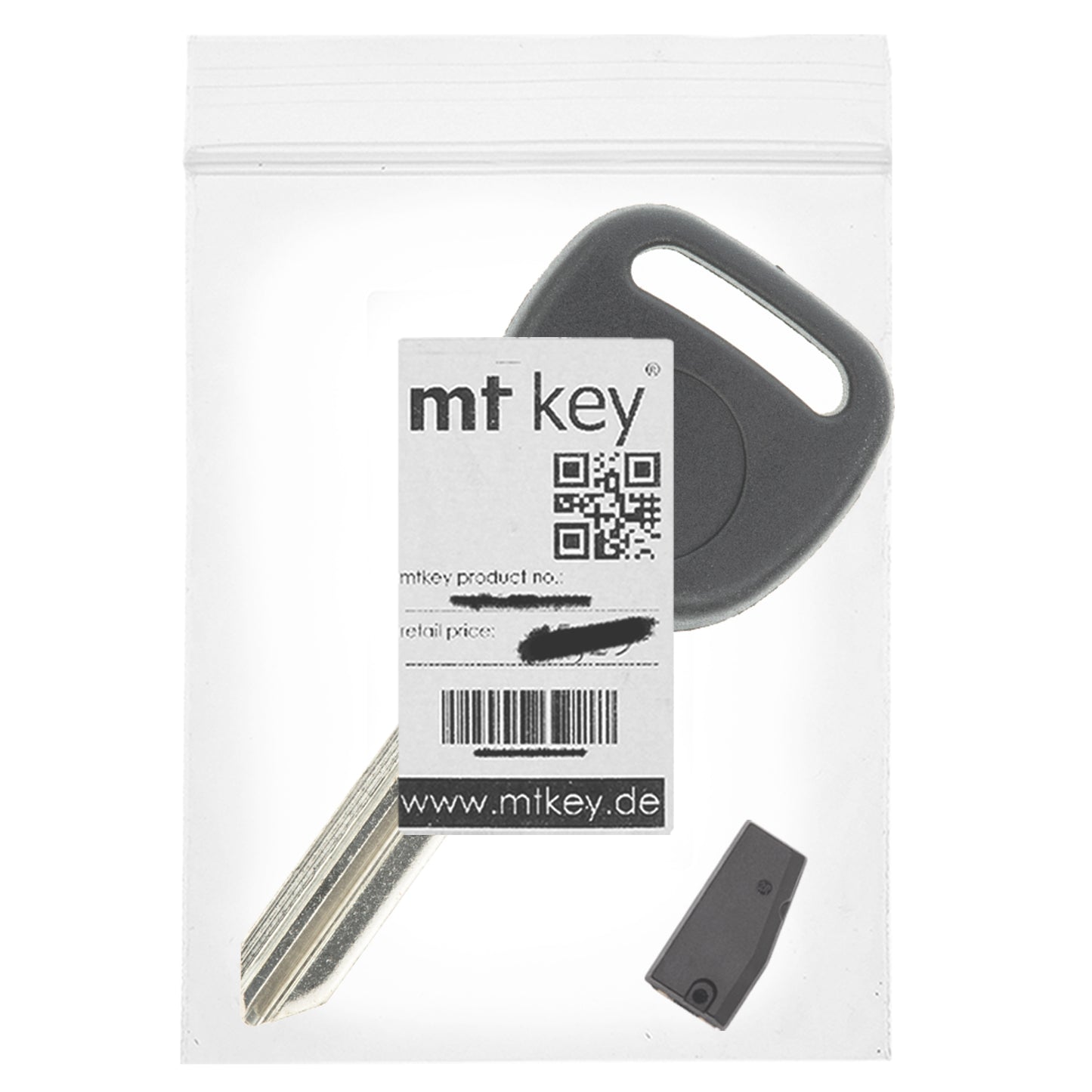 MT-KEY Auto Zünd Schlüssel Rohling B111 + ID46 Transponder Wegfahrsperre kompatibel mit Chevrolet Express 08-19 HHR 05-11 Impala 06-14 Silverado 07-13 Suburban 07-14 Tahoe 07-14 Trailblazer 06-09
