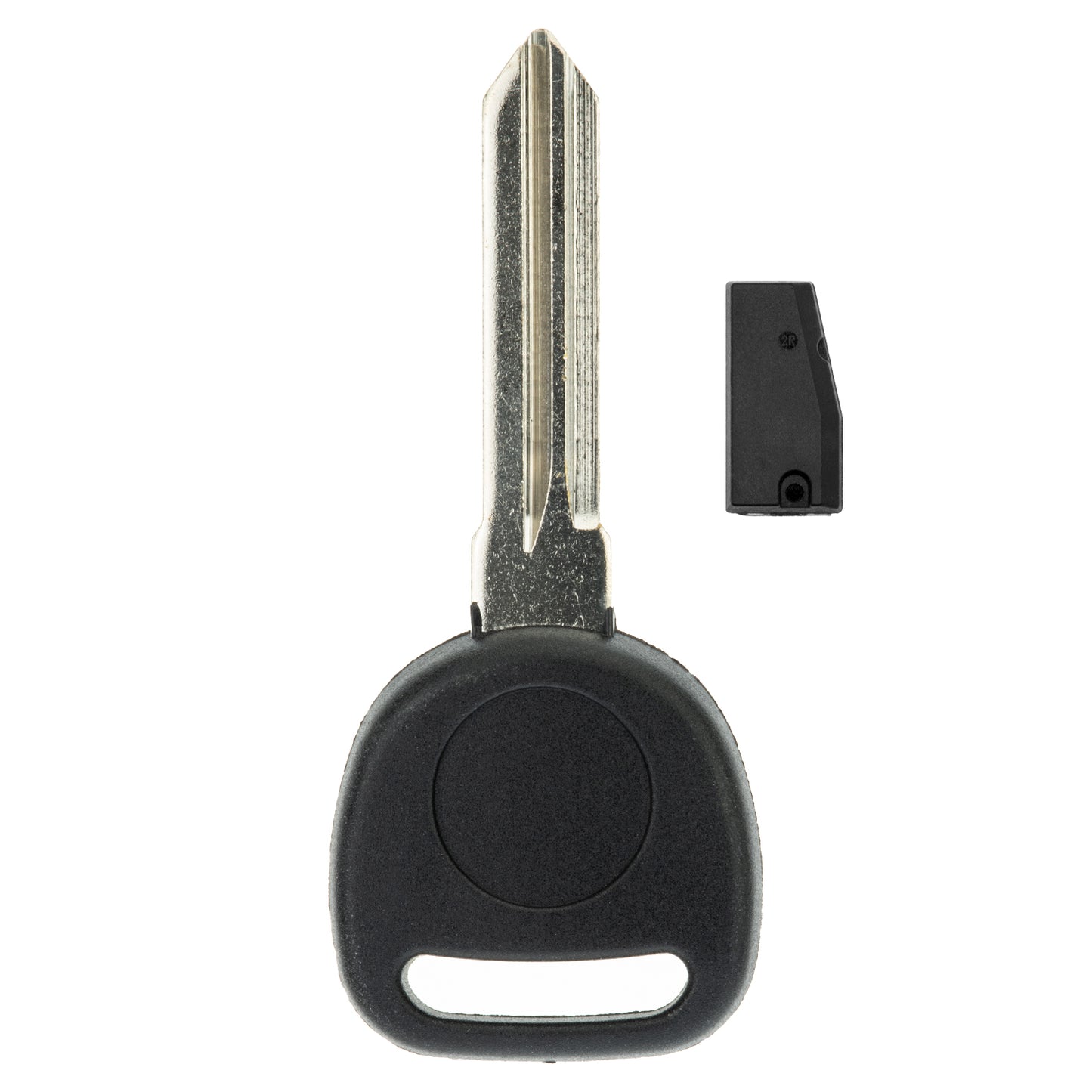 MT-KEY Auto Zünd Schlüssel Rohling B111 + ID46 Transponder Wegfahrsperre kompatibel mit Chevrolet Express 08-19 HHR 05-11 Impala 06-14 Silverado 07-13 Suburban 07-14 Tahoe 07-14 Trailblazer 06-09