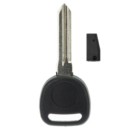 MT-KEY Auto Zünd Schlüssel Rohling B111 + ID46 Transponder Wegfahrsperre kompatibel mit Chevrolet Express 08-19 HHR 05-11 Impala 06-14 Silverado 07-13 Suburban 07-14 Tahoe 07-14 Trailblazer 06-09