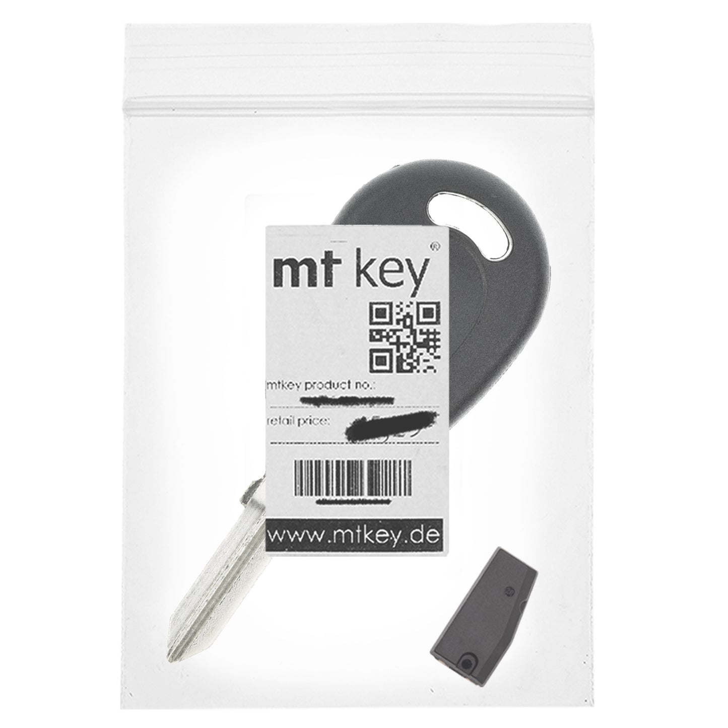 MT-KEY Auto Zünd Schlüssel Rohling GT10B + ID46 Transponder Wegfahrsperre kompatibel mit IVeco Eurostar 98-02