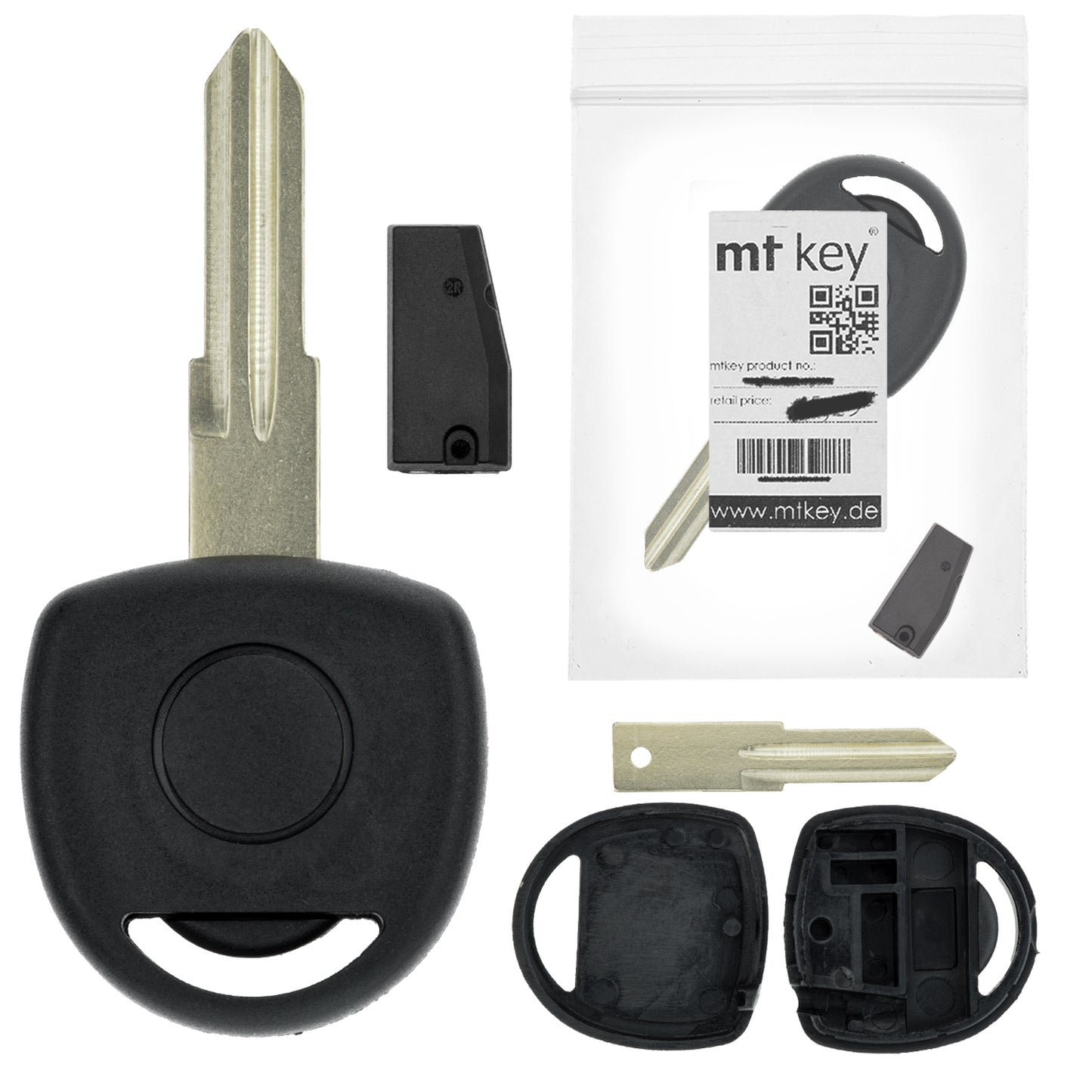 Auto Zünd Schlüssel Rohling HU46 + ID40 Transponder Wegfahrsperre kompatibel mit Opel Astra G 98-04 Combo III 01-11 Speedster 01-05 Tigra A 99-02 Vectra B 99-02 Zafira A 01-05 Omega 99-03 Corsa C -06