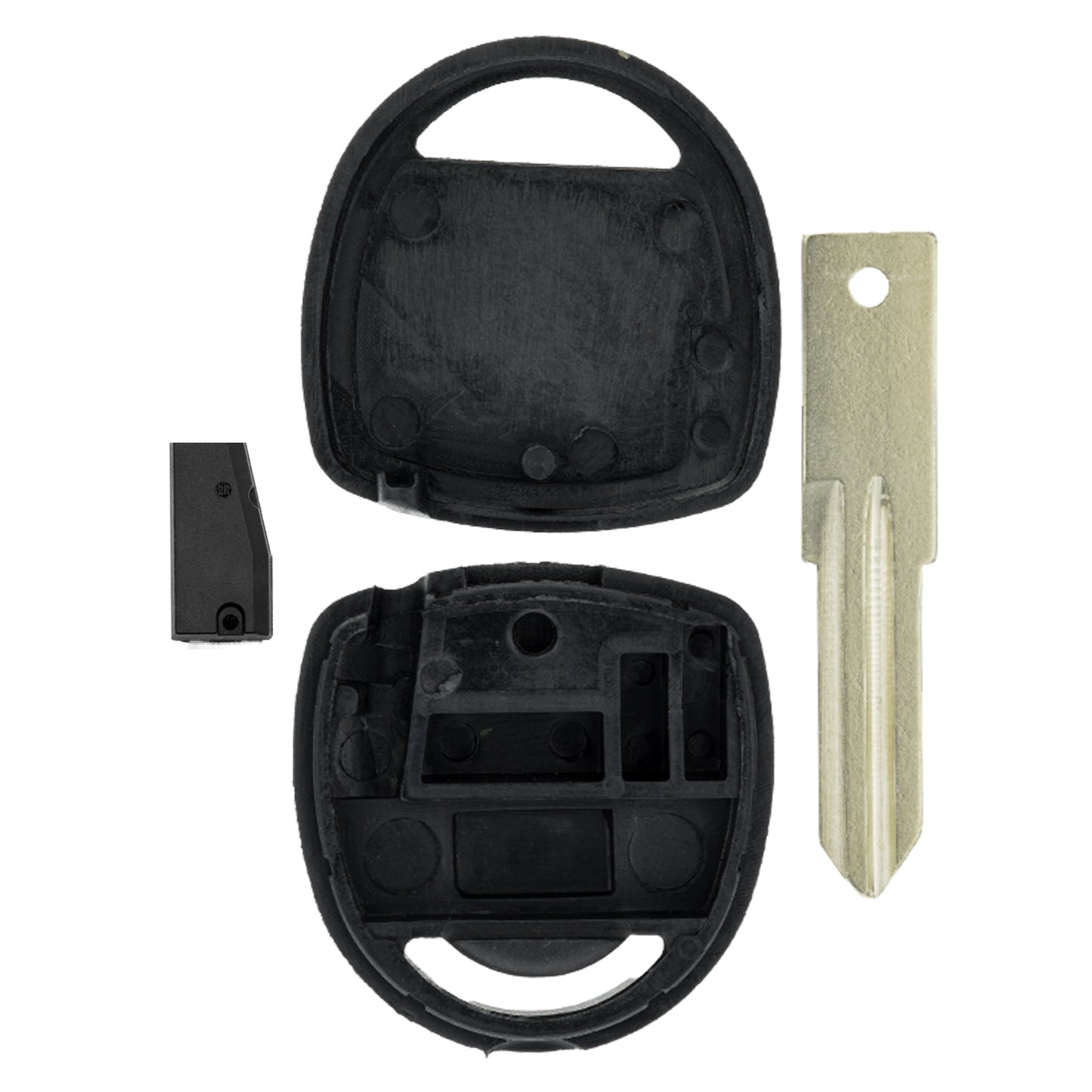 Auto Zünd Schlüssel Rohling HU46 + ID40 Transponder Wegfahrsperre kompatibel mit Opel Astra G 98-04 Combo III 01-11 Speedster 01-05 Tigra A 99-02 Vectra B 99-02 Zafira A 01-05 Omega 99-03 Corsa C -06