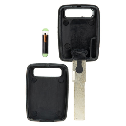 MT-KEY Auto Zünd Schlüssel Rohling HU66 + ID48 AUDI CAN Transponder Wegfahrsperre kompatibel mit Audi A1 8X 10-17 A3 8P 04-12 A4 / S4 8E 04-08 Q3 8U 11-18 Tt 8J 06-13