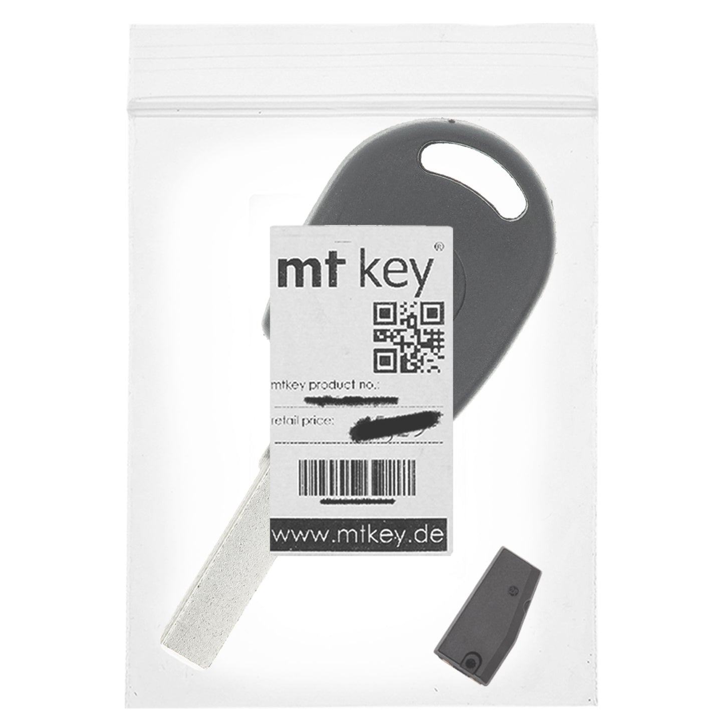 MT-KEY Zünd Schlüssel Rohling HU66 + ID42 Transponder kompatibel mit Ford Galaxy I 98-00 Seat Alhambra I Arosa -01 Cordoba I -02 Ibiza II 6K -02 VW Golf III Cabrio 1H Lupo 98-00 Polo 6N 99-01 Sharan I