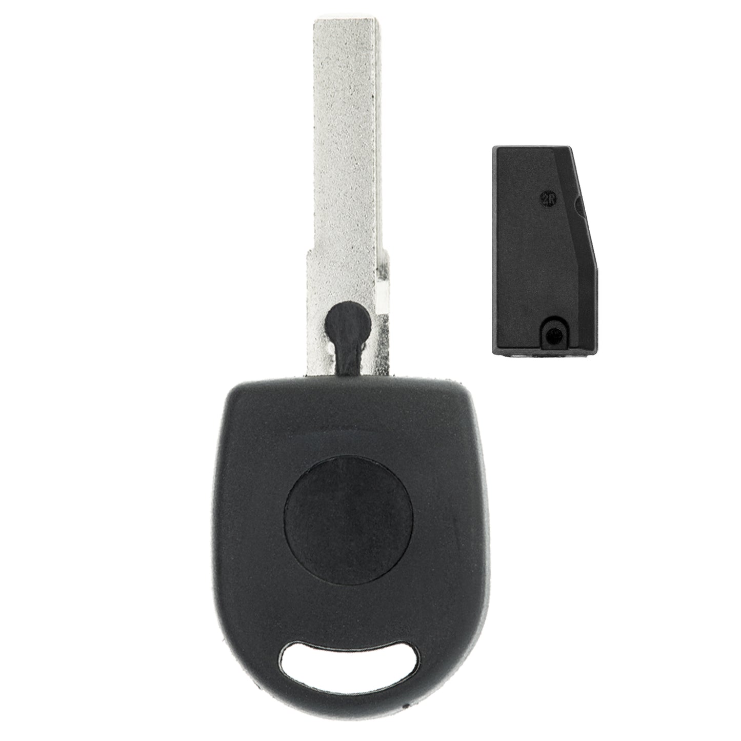 MT-KEY Zünd Schlüssel Rohling HU66 + ID42 Transponder kompatibel mit Ford Galaxy I 98-00 Seat Alhambra I Arosa -01 Cordoba I -02 Ibiza II 6K -02 VW Golf III Cabrio 1H Lupo 98-00 Polo 6N 99-01 Sharan I