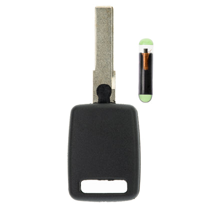 MT-KEY Auto Zünd Schlüssel Rohling HU66 + ID48 AUDI CAN Transponder Wegfahrsperre kompatibel mit Audi A1 8X 10-17 A3 8P 04-12 A4 / S4 8E 04-08 Q3 8U 11-18 Tt 8J 06-13