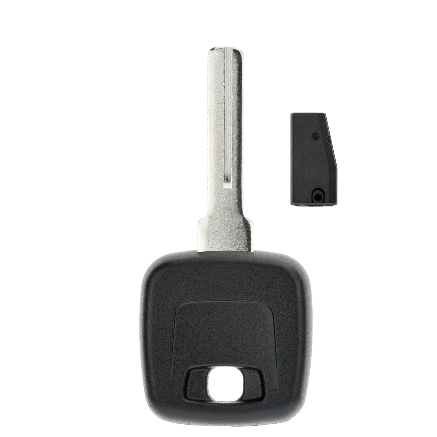 MT-KEY Auto Zünd Schlüssel Rohling NE66 + ID44 4M Transponder Wegfahrsperre kompatibel mit Volvo S80 I Ts 98-00 V70 P80 98-00