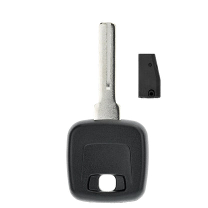 MT-KEY Auto Zünd Schlüssel Rohling NE66 + ID44 4M Transponder Wegfahrsperre kompatibel mit Volvo S80 I Ts 98-00 V70 P80 98-00