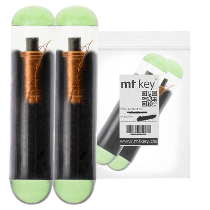 2X Auto Schlüssel Transponder Wegfahrsperre MEGAMOS CRYPTO (Audi) / Typ: ID48 / Material: Glas / programmierbar ("CAN" vorcodiert auf AUDI)
