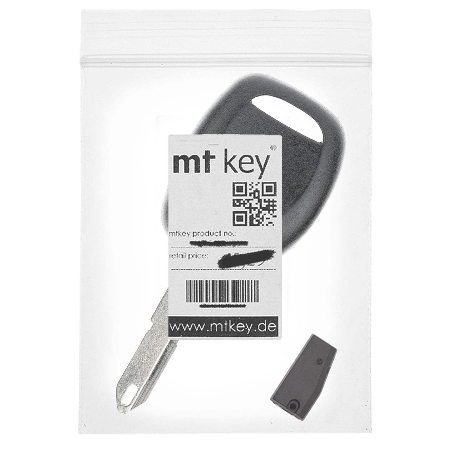 MT-KEY Auto Zünd Schlüssel Rohling NE73 + ID46 Transponder Wegfahrsperre kompatibel mit Renault Master II Modpf 03-10