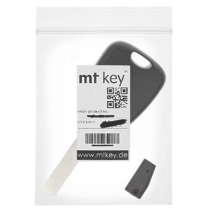 MT-KEY Auto Zünd Schlüssel Rohling VA2 + ID46 Transponder Wegfahrsperre kompatibel mit Renault Clio III 06-12 Kangoo II W 09-17 Modus 04-12 Twingo II 07-14