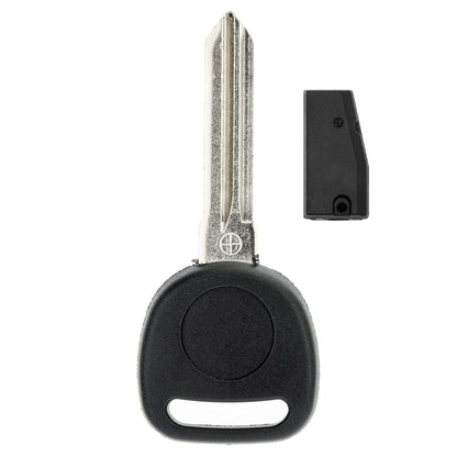 MT-KEY Auto Zünd Schlüssel Rohling + ID46 Transponder kompatibel mit Chrysler 200 JS 300 Aspen Pacifica PT Cruiser Sebring JS Voyager IV Dodge Challenger Charger Dakota Durango Journey Magnum Ram