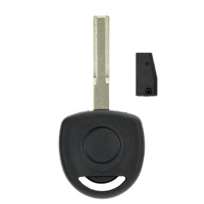 MT-KEY Auto Zünd Schlüssel Rohling HU43 + ID46 Transponder Wegfahrsperre kompatibel mit Opel Signum 03-08 Vectra C 02-08