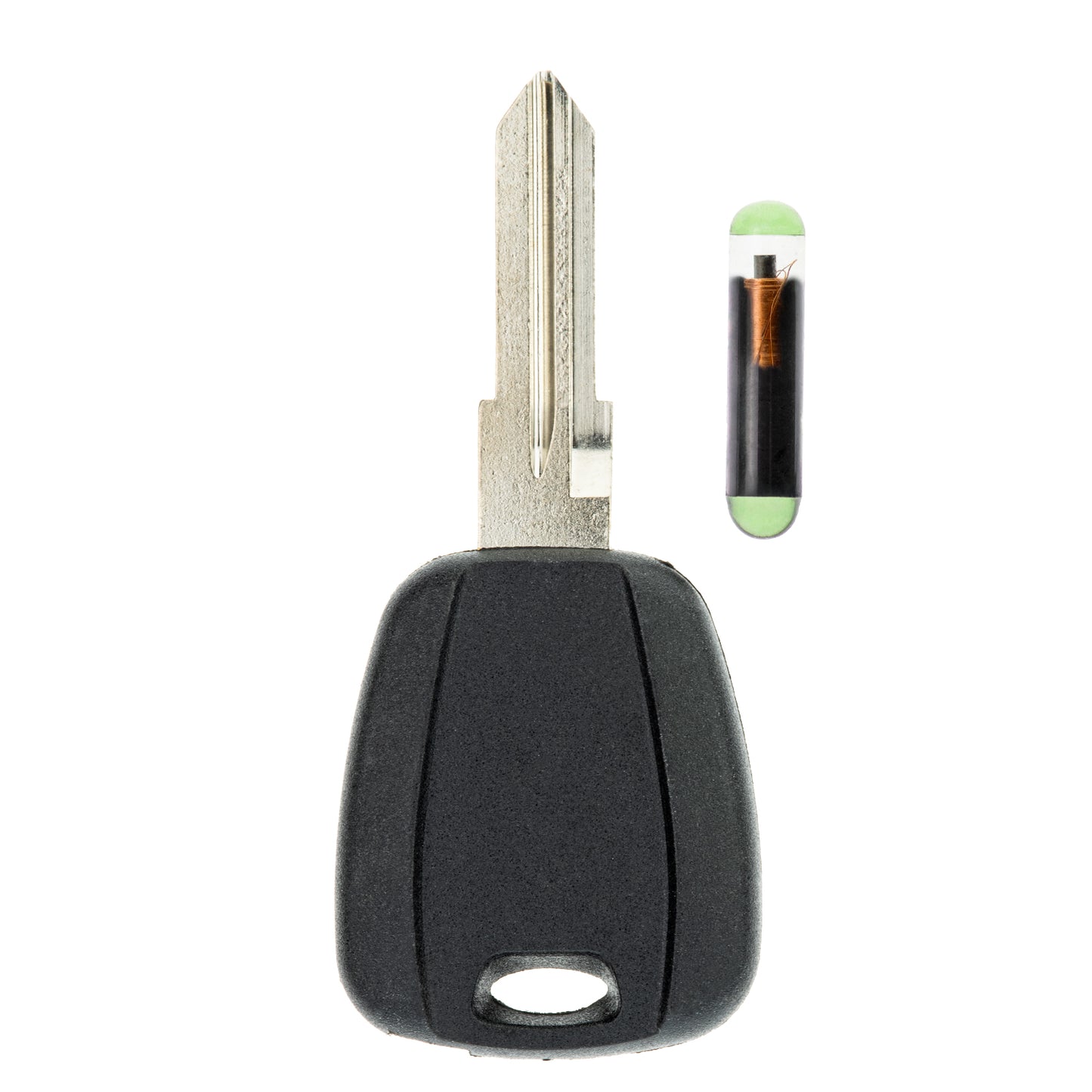 MT-KEY Auto Zünd Schlüssel Rohling GT15R + ID48 Transponder Wegfahrsperre kompatibel mit Fiat Multipla 98-10 Palio 02-07 Punto 188 99-05 Siena 178 Ab 02