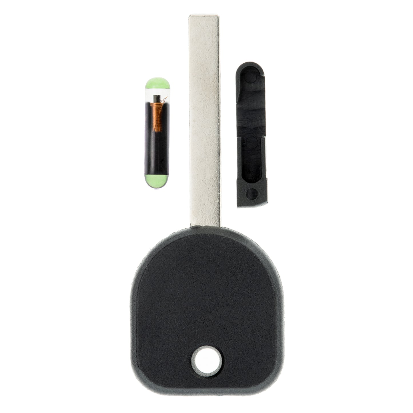 MT-KEY Auto Zünd Schlüssel Rohling HU100 + ID13 Transponder Wegfahrsperre kompatibel mit Buick Lacrosse 05-09