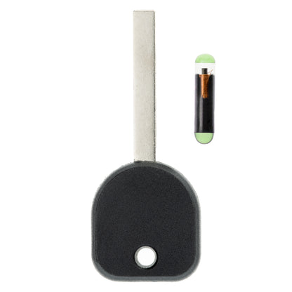 MT-KEY Auto Zünd Schlüssel Rohling HU100 + ID13 Transponder Wegfahrsperre kompatibel mit Buick Lacrosse 05-09