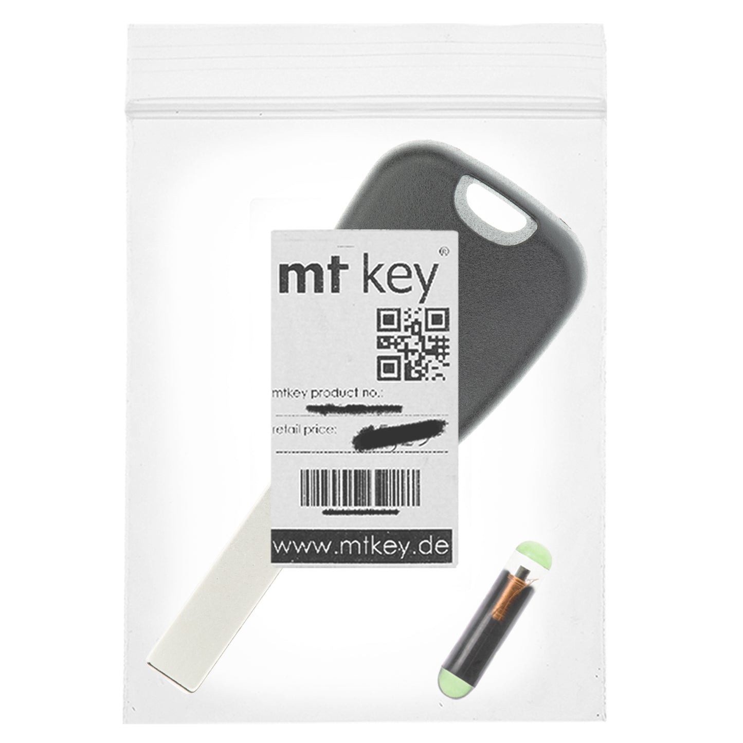 MT-KEY LKW Zünd Schlüssel Rohling HU83 + ID13 Transponder Wegfahrsperre kompatibel mit MAN TGA Ab 03