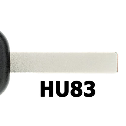 MT-KEY LKW Zünd Schlüssel Rohling HU83 + ID13 Transponder Wegfahrsperre kompatibel mit MAN TGA Ab 03