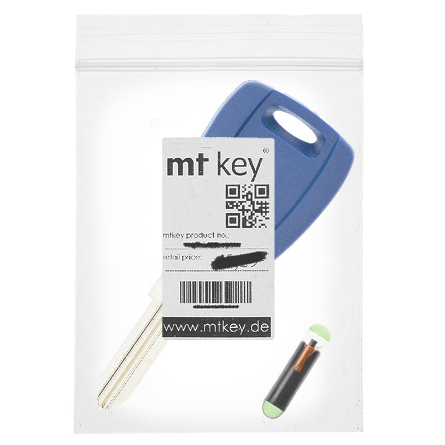 MT-KEY Auto Zünd Schlüssel Rohling GT10B + ID13 Transponder kompatibel mit Citroen Jumper I 230 96-02 Fiat Cinquecento 95-99 Ducato II 230 96-02 Panda I 141 95-03 Peugeot Boxer I 230 96-01