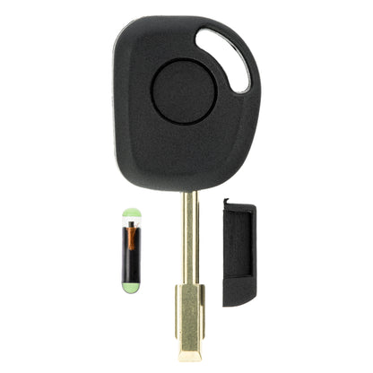 MT-KEY Auto Zünd Schlüssel Rohling FO21 + ID13 Transponder Wegfahrsperre kompatibel mit Jaguar Xjs Ab 96 Xk 96-05 Xk8 96-05 Xkr I X100 96-05