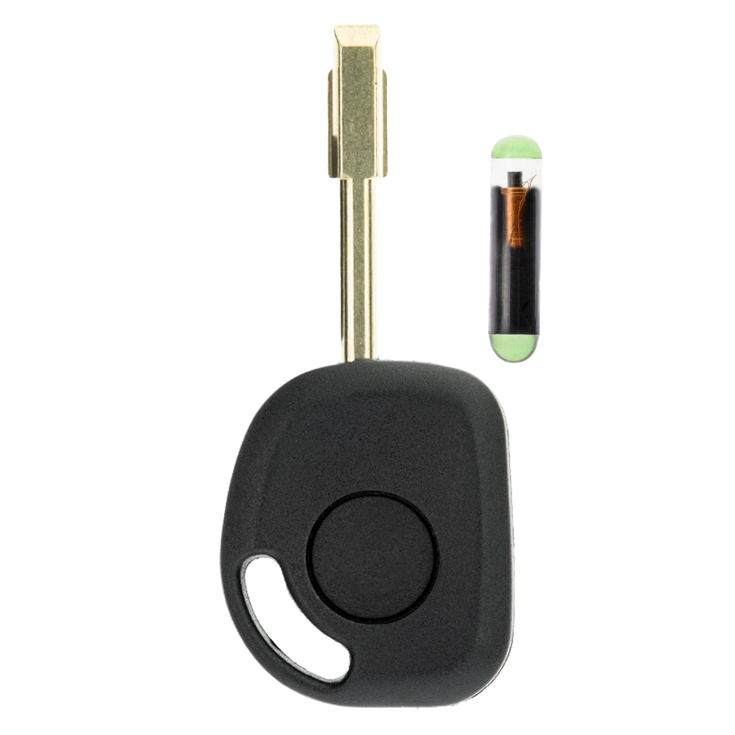 MT-KEY Auto Zünd Schlüssel Rohling FO21 + ID13 Transponder Wegfahrsperre kompatibel mit Jaguar Xjs Ab 96 Xk 96-05 Xk8 96-05 Xkr I X100 96-05