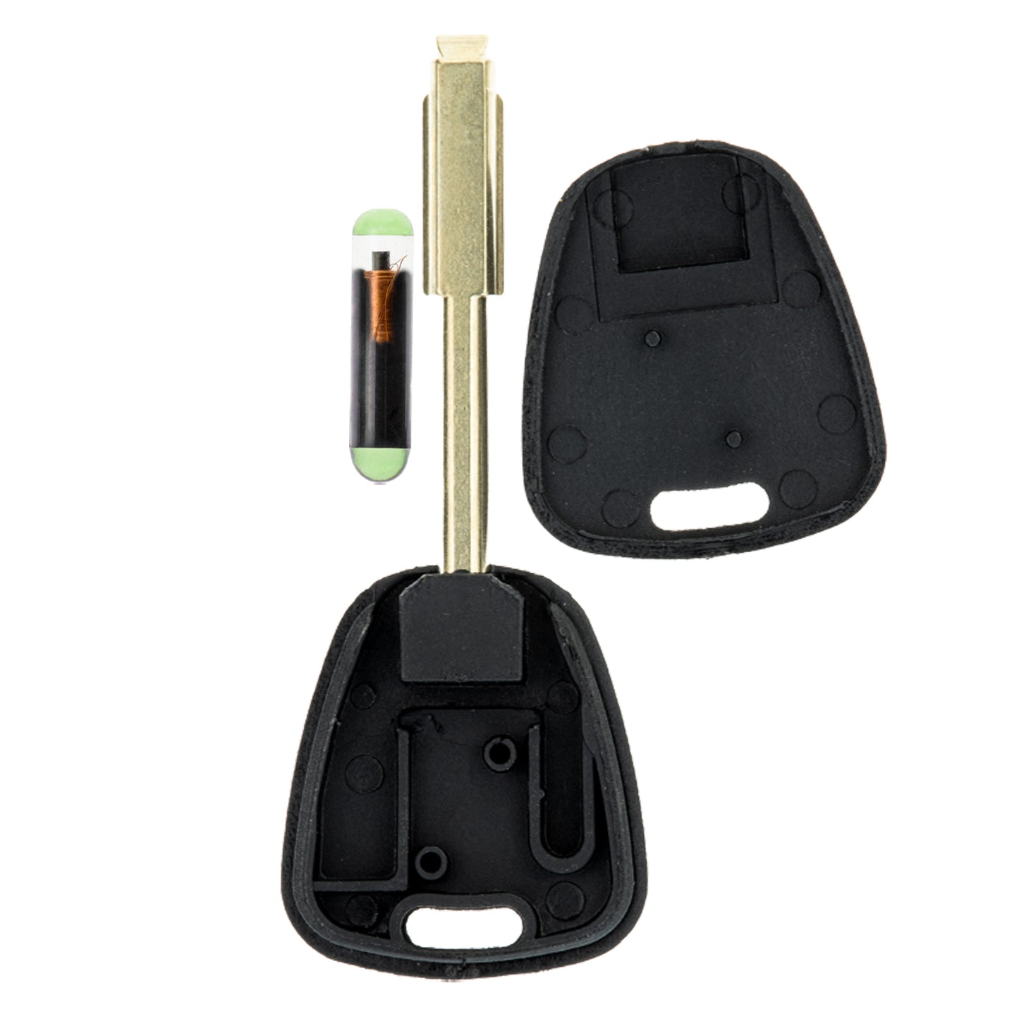 MT-KEY Auto Zünd Schlüssel Rohling TBE1 + ID13 Transponder Wegfahrsperre kompatibel mit Jaguar Sovereign 99-06 Xj 98-02