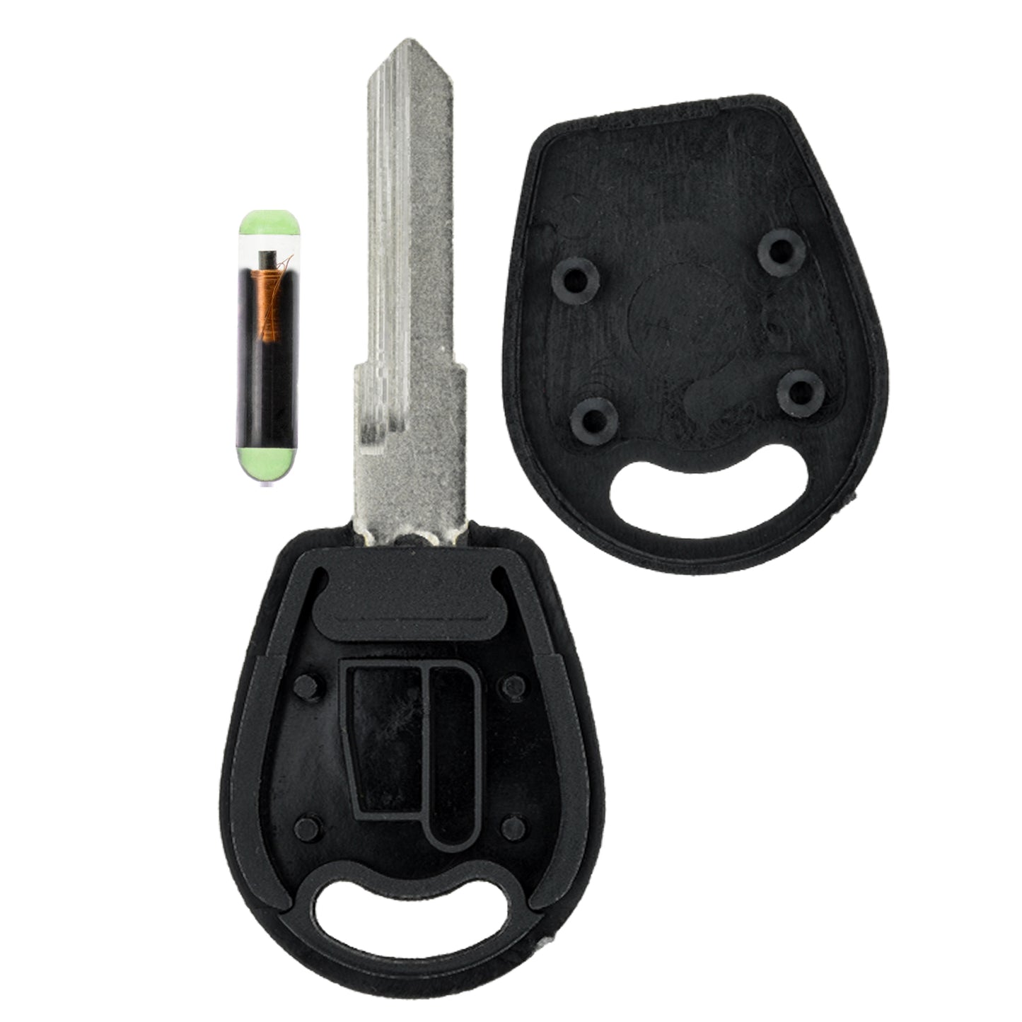 MT-KEY Auto Zünd Schlüssel Rohling HU49 + ID13 Transponder Wegfahrsperre kompatibel mit Audi A4 S4 B6 8E 95-97 A6 S6 C5 95-97 A8 S8 D2 95-97 Coupe S2 B3 95-97 80 Ab 96 Cabrio 95-97