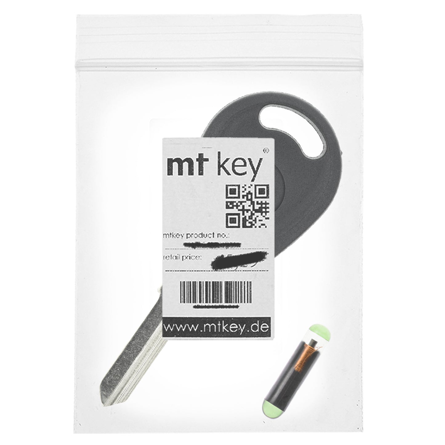 MT-KEY Auto Zünd Schlüssel Rohling HU49 + ID13 Transponder Wegfahrsperre kompatibel mit Audi A4 S4 B6 8E 95-97 A6 S6 C5 95-97 A8 S8 D2 95-97 Coupe S2 B3 95-97 80 Ab 96 Cabrio 95-97