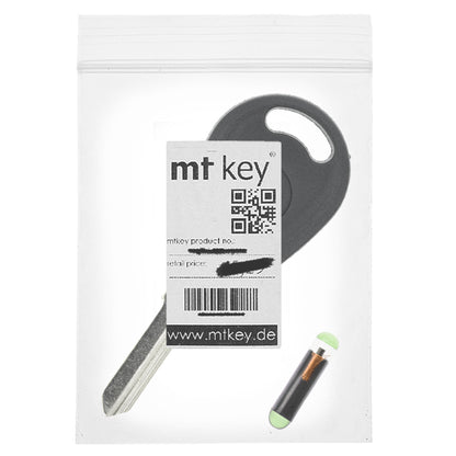 MT-KEY Auto Zünd Schlüssel Rohling HU49 + ID13 Transponder Wegfahrsperre kompatibel mit Audi A4 S4 B6 8E 95-97 A6 S6 C5 95-97 A8 S8 D2 95-97 Coupe S2 B3 95-97 80 Ab 96 Cabrio 95-97