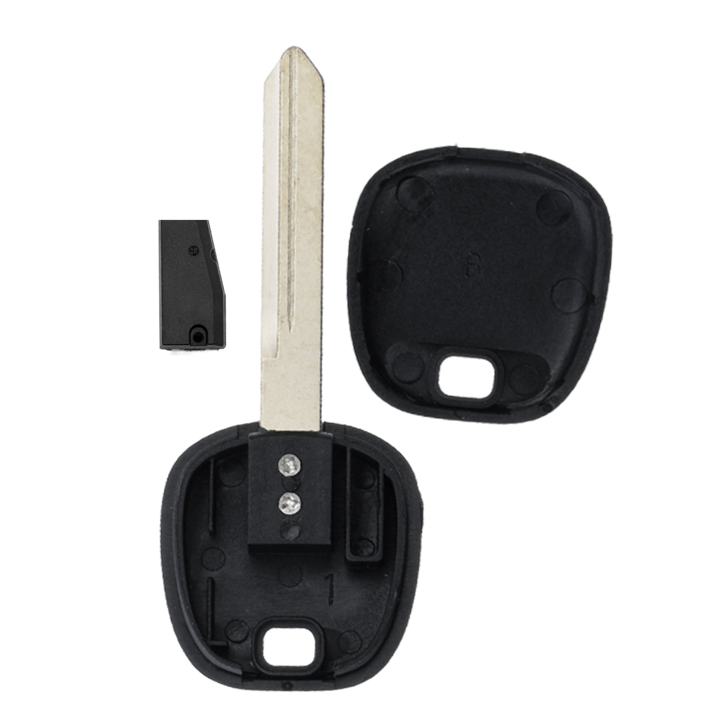 MT-KEY Auto Zünd Schlüssel Rohling TOY47 + ID70 Transponder Wegfahrsperre kompatibel mit Daihatsu Charade Ab 11 Toyota Auris (Eu) E150 Ab 06 Avensis T25 03-10 Corolla (S.Africa) Ab 08