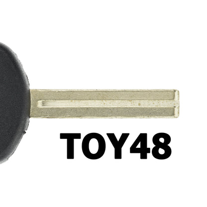 MT-KEY Auto Zünd Schlüssel Rohling TOY48 + 128BIT Transponder Wegfahrsperre kompatibel mit Lexus ES 350 H GS 350 450H 250H LS 250 300 350 LC 500 H LS 500 H NX 200 T 300 H RC 200T 350
