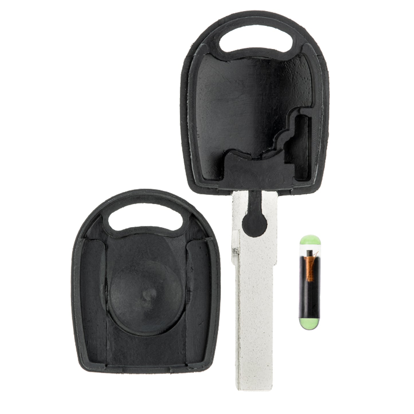 MT-KEY Auto Zünd Schlüssel Rohling HU66 + ID48 CAN Transponder Wegfahrsperre kompatibel mit Seat Alhambra Altea (XL)Exeo 09-14 Ibiza III 6L 04-09 Ibiza IV 6J 10-15 Leon 1P 5F 05-15 MII 12-17 Toledo