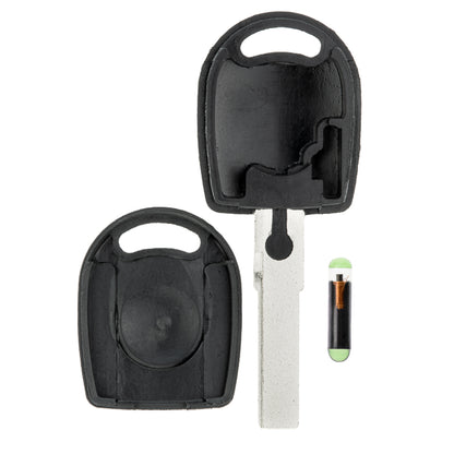 MT-KEY Auto Zünd Schlüssel Rohling HU66 + ID48 CAN Transponder Wegfahrsperre kompatibel mit Seat Alhambra Altea (XL)Exeo 09-14 Ibiza III 6L 04-09 Ibiza IV 6J 10-15 Leon 1P 5F 05-15 MII 12-17 Toledo