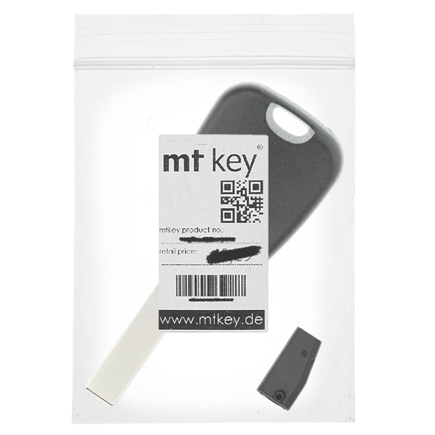 MT-KEY Auto Zünd Schlüssel Rohling HU83 + ID4A Transponder Wegfahrsperre kompatibel mit Opel Crossland Ab 17 Peugeot 2008 Ab 17 3008 Ab 17 308 Ab 17 5008 Ab 17