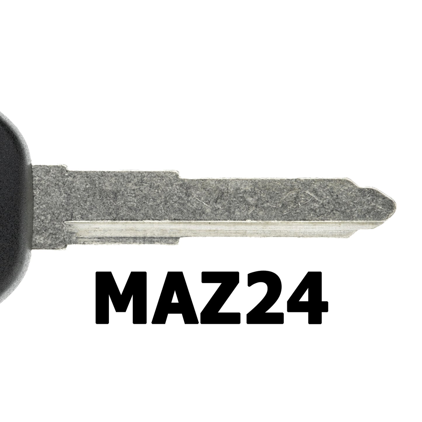 MT-KEY Auto Zünd Schlüssel Rohling MAZ24 + HITAG AES Transponder Wegfahrsperre kompatibel mit Mazda 3 Ab 19 6 Ab 19 Cx-30 Ab 20 Cx-5 Ab 19 Cx-9 Ab 20