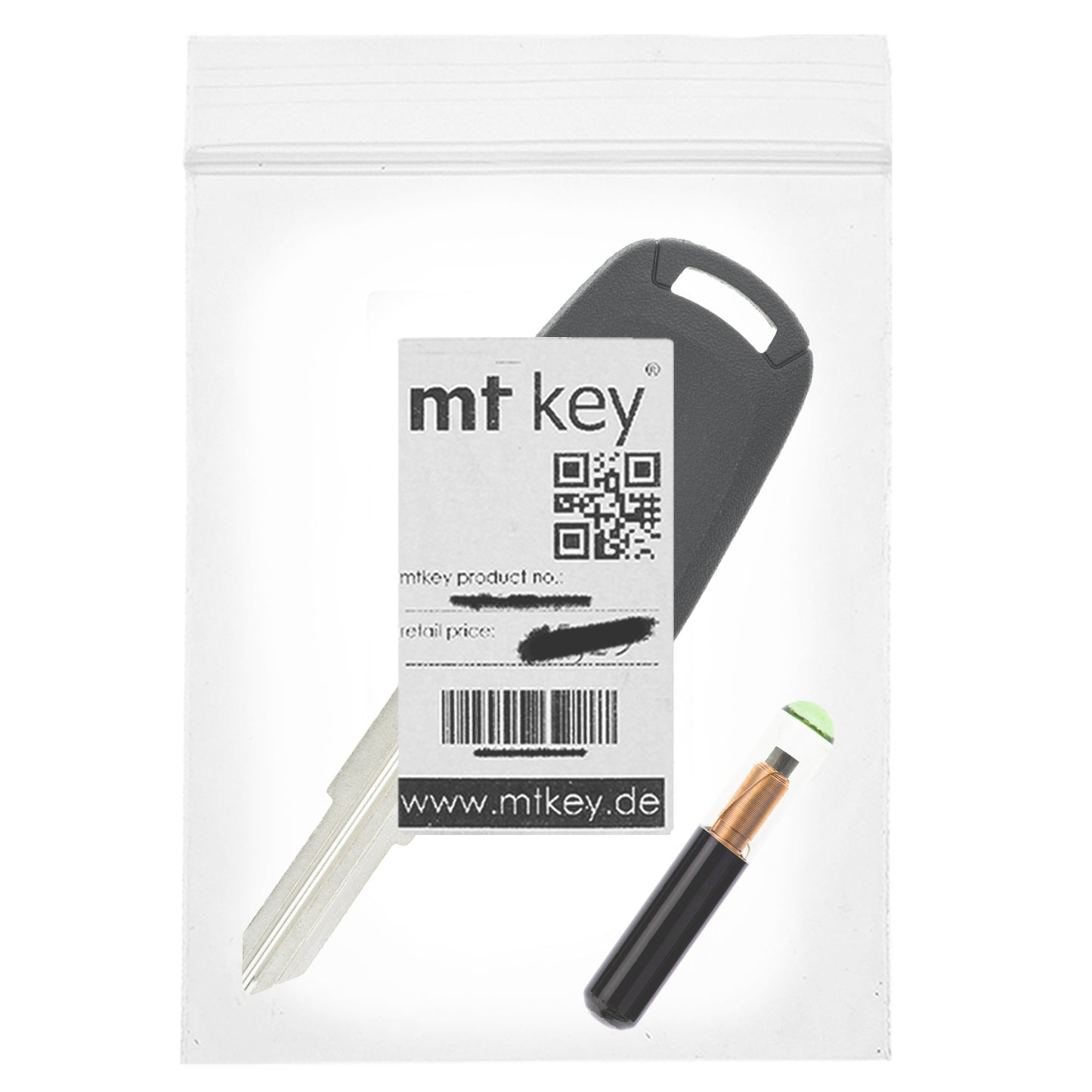 MT-KEY Auto Zünd Schlüssel Rohling DWO4 / DWO5 + ID60 80 Bit T7 Glas Transponder Wegfahrsperre kompatibel mit Chevrolet Nubira Sw J200 04-09 Daewoo Nubira Sw 04-09