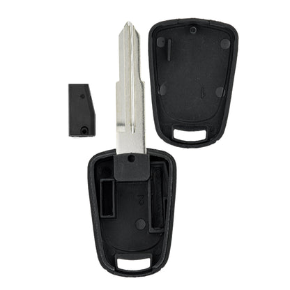 MT-KEY Auto Zünd Schlüssel Rohling DWO4 / DWO5 + ID60 80 Bit T16 Keramik Transponder Wegfahrsperre kompatibel mit Chevrolet Nubira Sw J200 04-09 Daewoo Nubira Sw 04-09