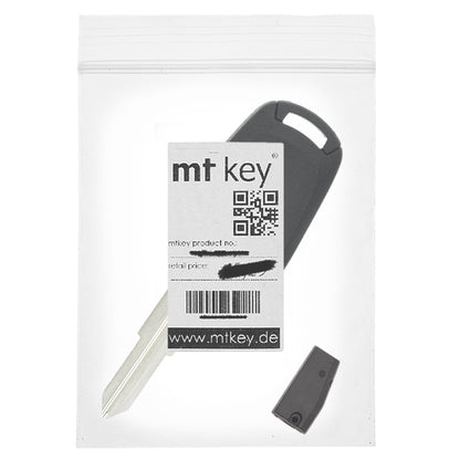 MT-KEY Auto Zünd Schlüssel Rohling DWO4 / DWO5 + ID60 80 Bit T16 Keramik Transponder Wegfahrsperre kompatibel mit Chevrolet Nubira Sw J200 04-09 Daewoo Nubira Sw 04-09